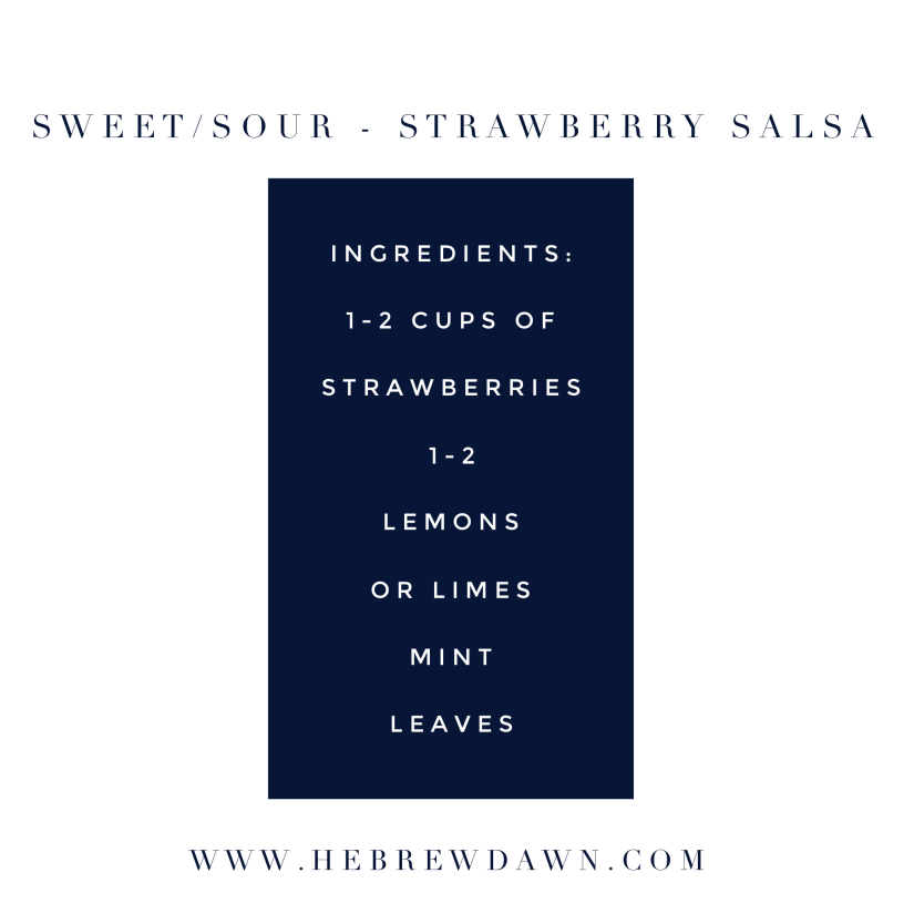 HebrewDawn: Sweet/Sour - Strawberry Salsa